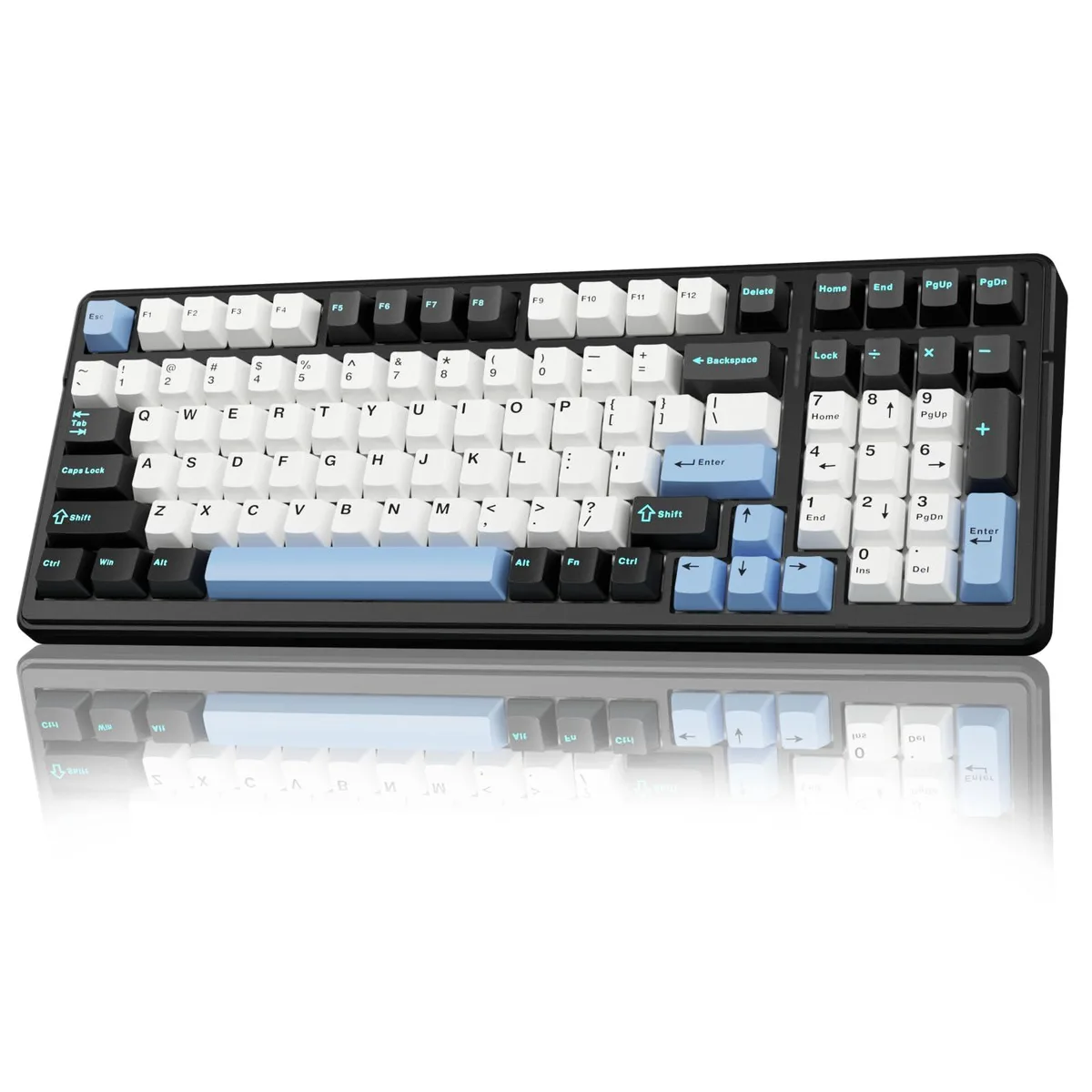 AULA AULA F99 99-key wireless mechanical gaming keyboard linear switches RGB — product photo
