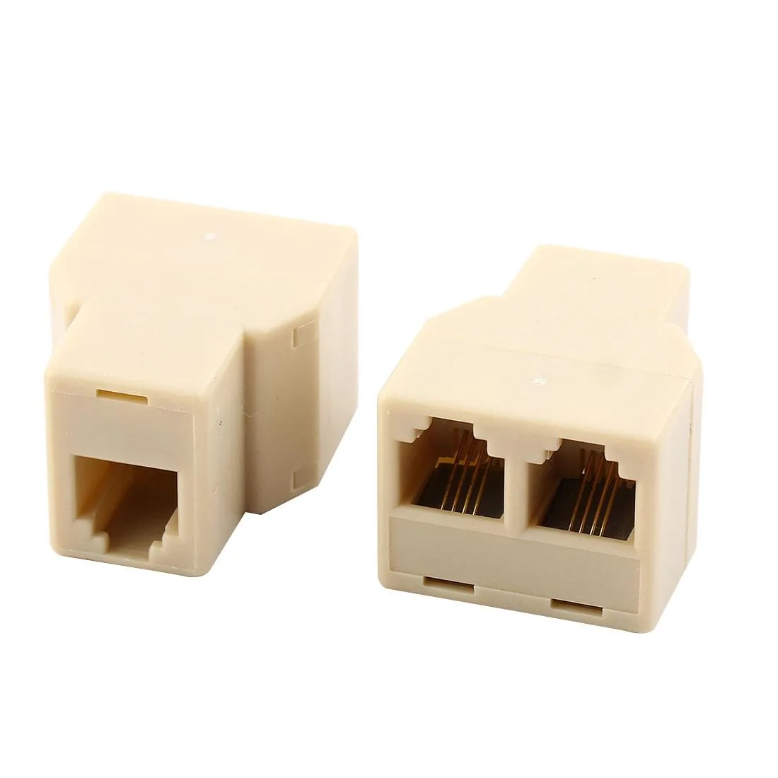 Unique-Bargains Unique-Bargains RJ11 6P4C Telephone Splitter 2 Pcs — product photo
