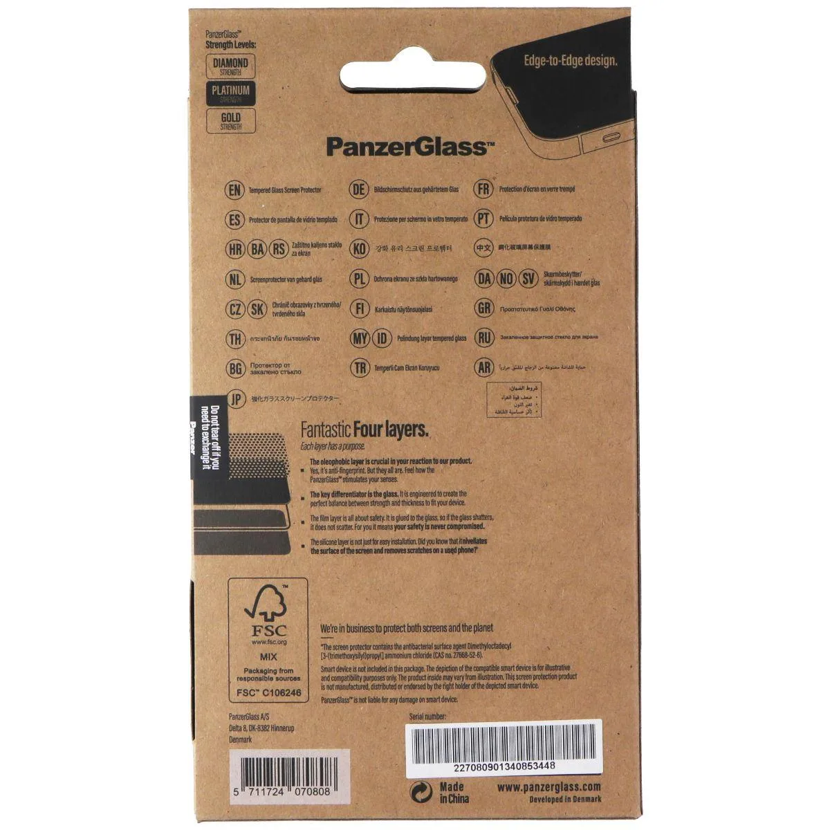PanzerGlass PanzerGlass Edge-to-Edge Screen Protector OPPO A96 / Find X5 Lite Clear — product photo