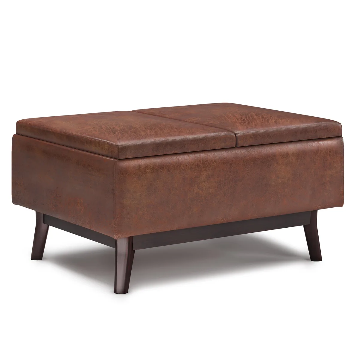 tuphen tuphen Occasional Table Distressed Saddle Brown 34W 26D 18.5H — product photo