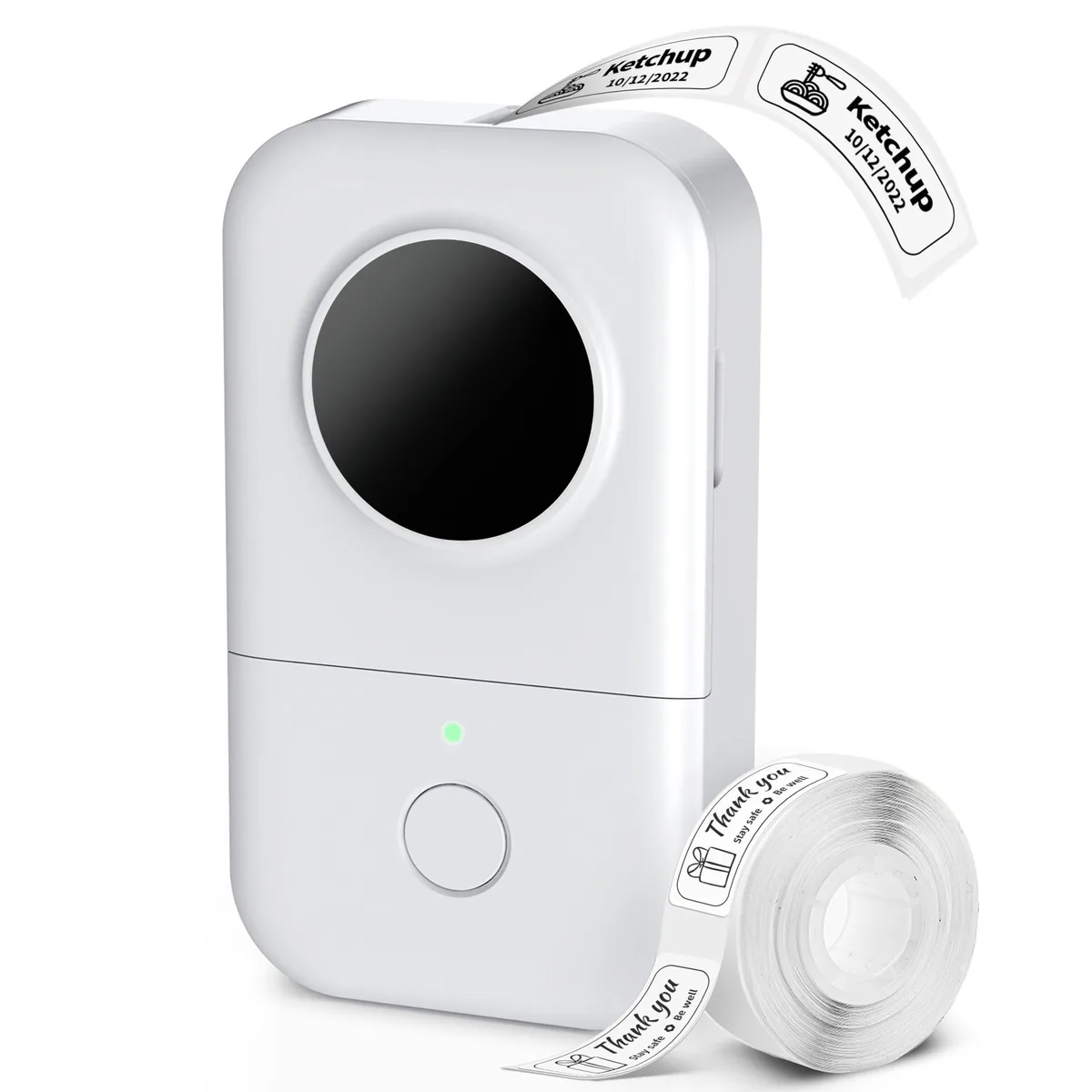  CASIO CY-D30-WH-1 label printer 12mm 15mm Bluetooth 4.2 180g — product photo