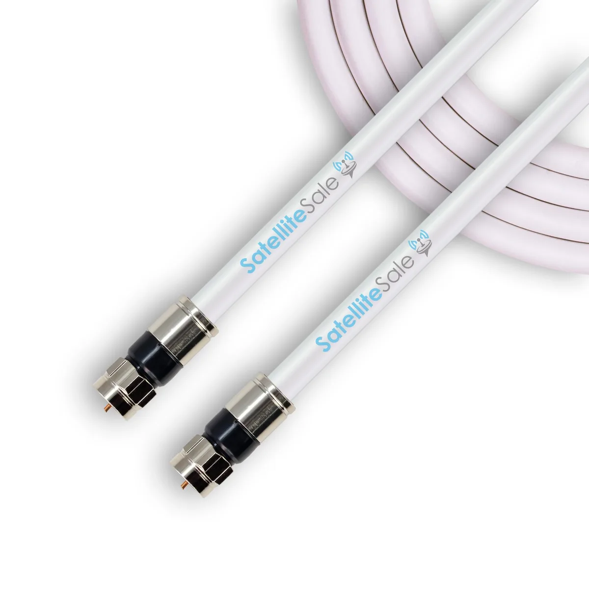 SatelliteSale SatelliteSale RG-6/U 75Ohm F-Type Coaxial Cable 3 ft White — product photo