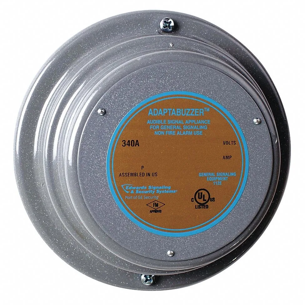 EDWARDS-SIGNALING EDWARDS-SIGNALING 340A-G5 Buzzer 24V AC 70 dB Gray traffic safety equipment — product photo