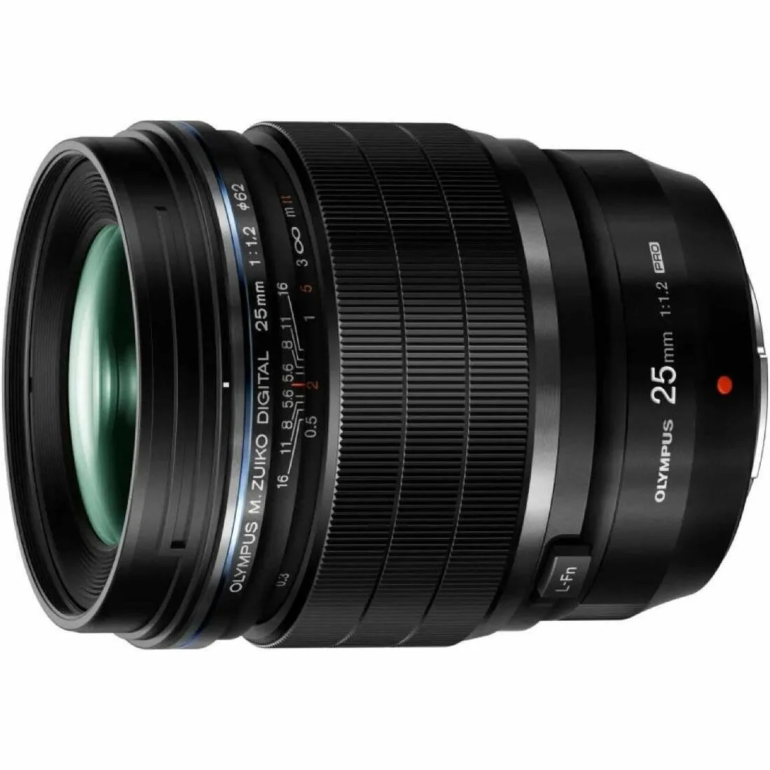 Olympus America Inc. Olympus America Inc. V335260BW000 M.Zuiko Digital ED 25mm f/1.2 PRO camera lens — product photo