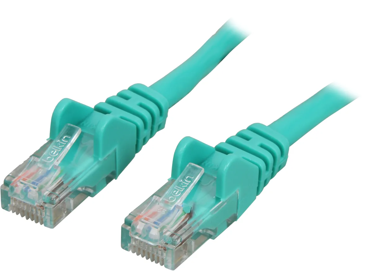Belkin Belkin A3L791-10-GRN-S Cat5E 10 ft RJ45 network ethernet cable Green — product photo