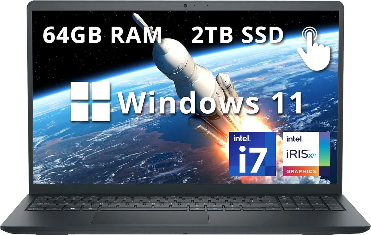 DELL DELL Inspiron 15.6" FHD Touchscreen i7-1355U 64GB 2TB business laptop — product photo