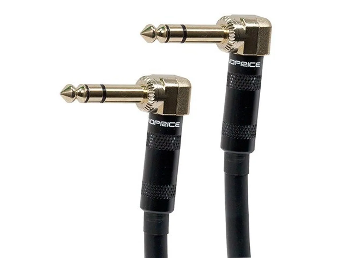 Monoprice Inc. Monoprice 109440 1/4" TRS Right-Angle Instrument Cable 3.00 ft 16 AWG — product photo
