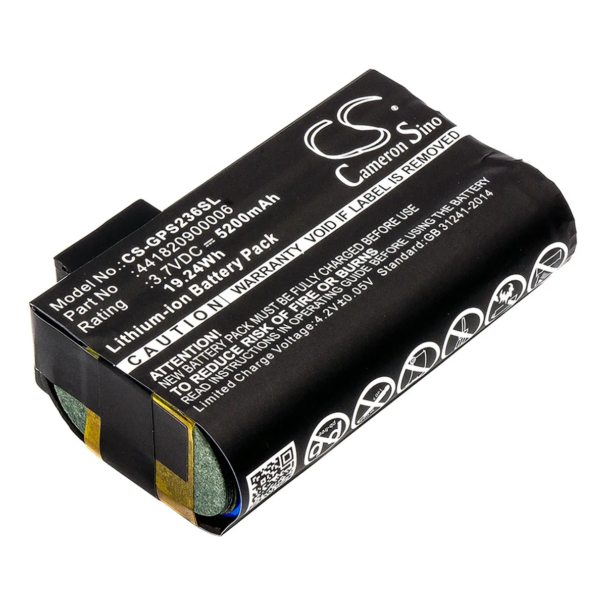 Cameron &amp; Co Cameron &amp; Co DS-CS-GPS236SL barcode scanner battery 5.2 Ah Li-ion black — product photo