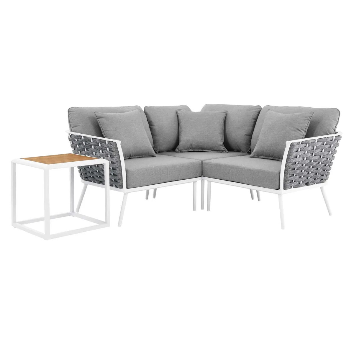 Modway Furniture Modway Furniture Stance 4-Piece Outdoor Sectional Sofa Set — product photo
