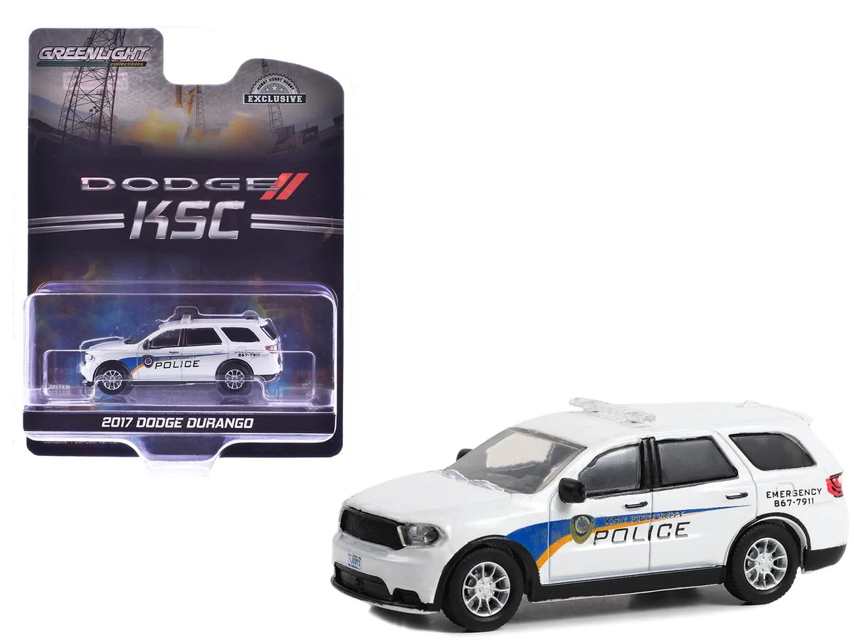 GREENLIGHT GREENLIGHT 2017 Dodge Durango KSC Security Police White 1/64 Hobby Exclusive Diecast Hobby Collectible — product photo