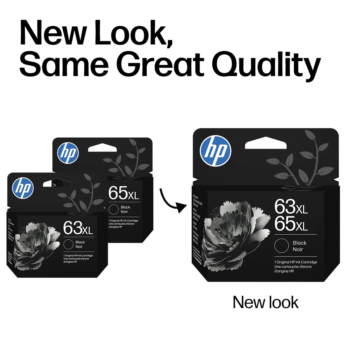 HP HP B7RT5AN 63/65XL black ink cartridge — product photo