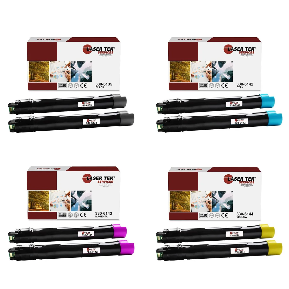 Laser Tek Services Laser Tek Services 7130 Compatible Toner Cartridge 8PK — product photo