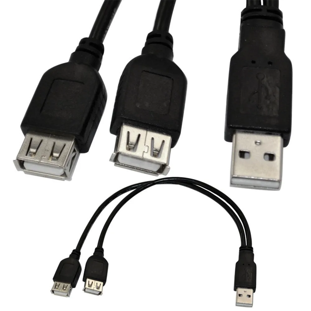 TeKit TeKit USB 2.0 A Male to 2 Female Y Splitter Cable 30cm — product photo