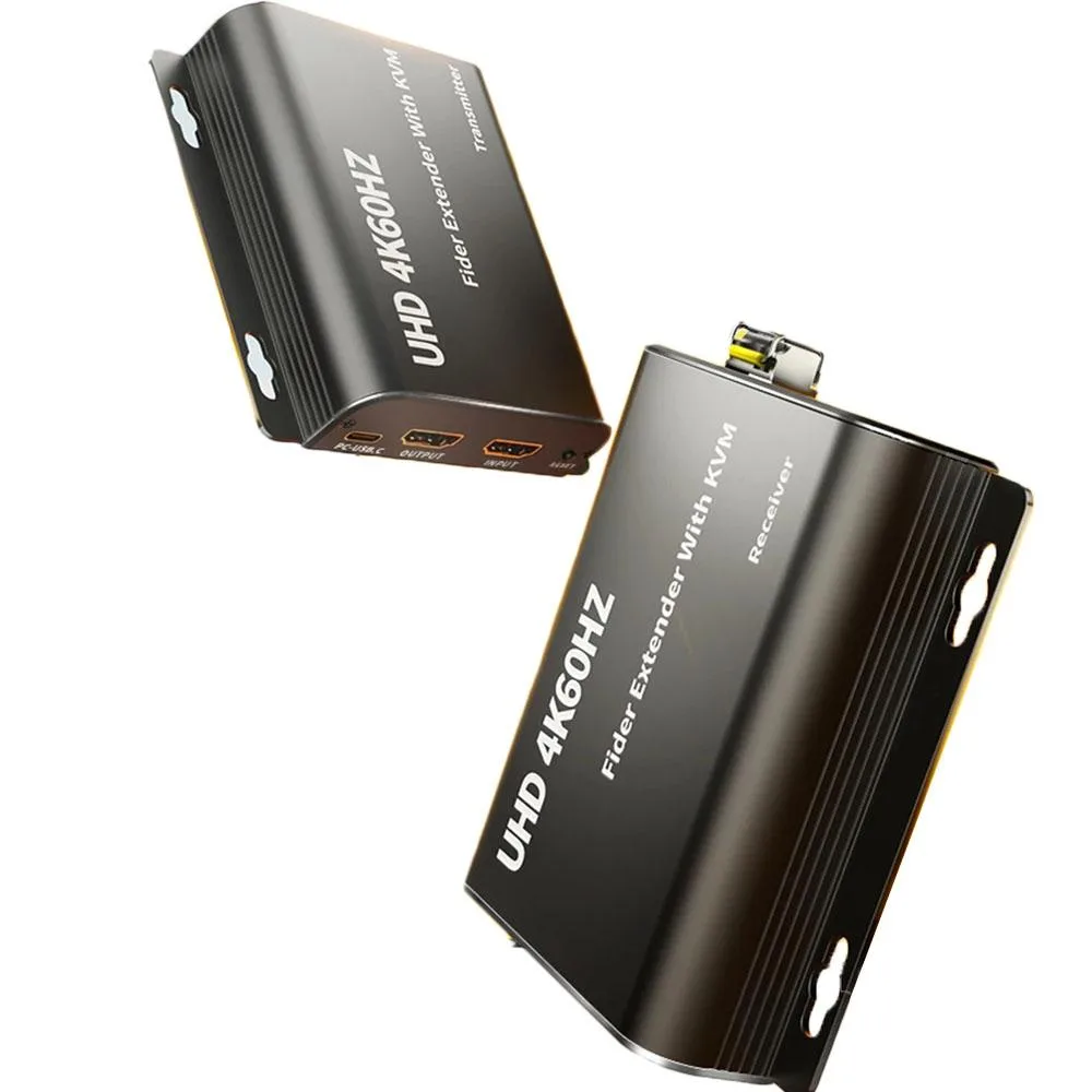 Jansicotek Jansicotek 4K@60Hz HDMI Extender Kit LC Fiber 20km KVM Loop Out — product photo