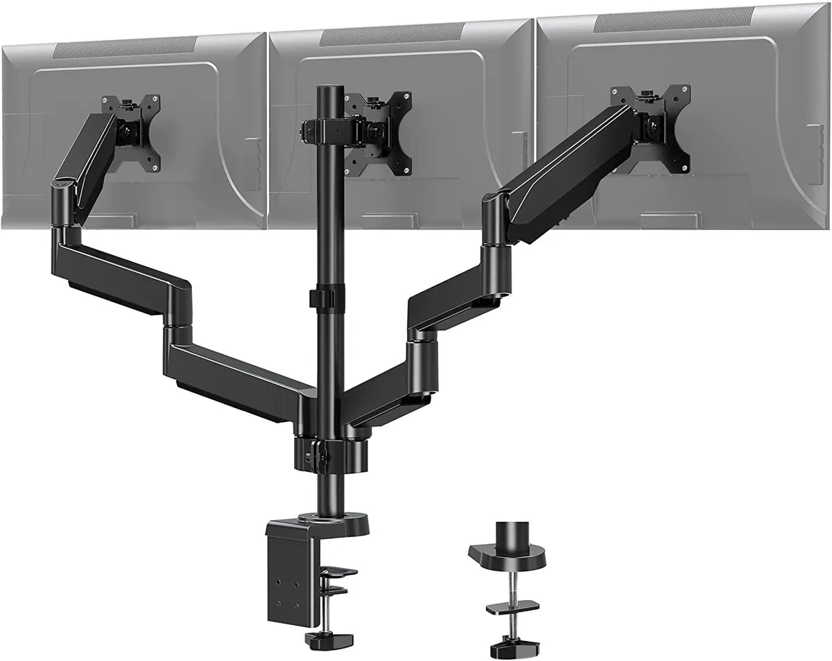 Thinkstar Thinkstar MOUNT PRO Triple Monitor Desk Mount Stand 13-27 Inch VESA 75x75 100x100 Gas Spring — product photo