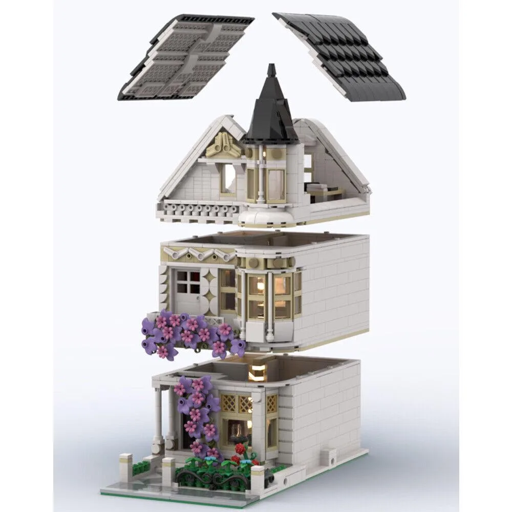 ZITIANYOUBUILD ZITIANYOUBUILD MOC-76402 Town House Wisteria 1943 Parts — product photo