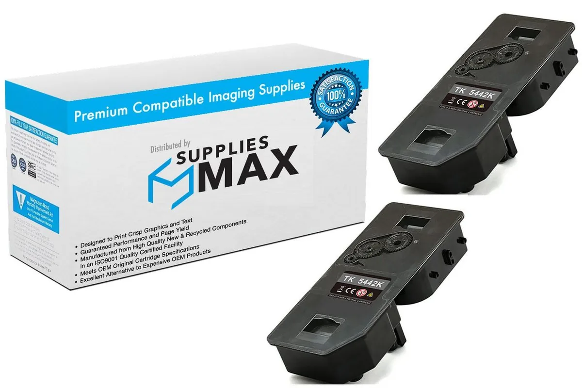 SuppliesMax SuppliesMax KYO1T0C0A0US0_2PK Black Toner Cartridge 2-Pack 2800 Pages — product photo