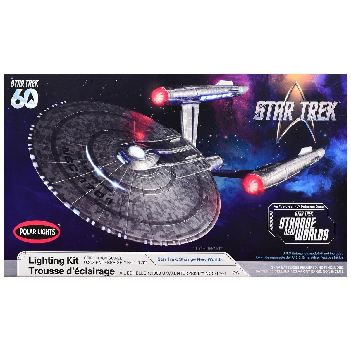 Polar Lights Polar Lights Star Trek Strange New Worlds USS Enterprise NCC-1701 Lighting Kit 1/1000 38 LED hobby collectible — product photo
