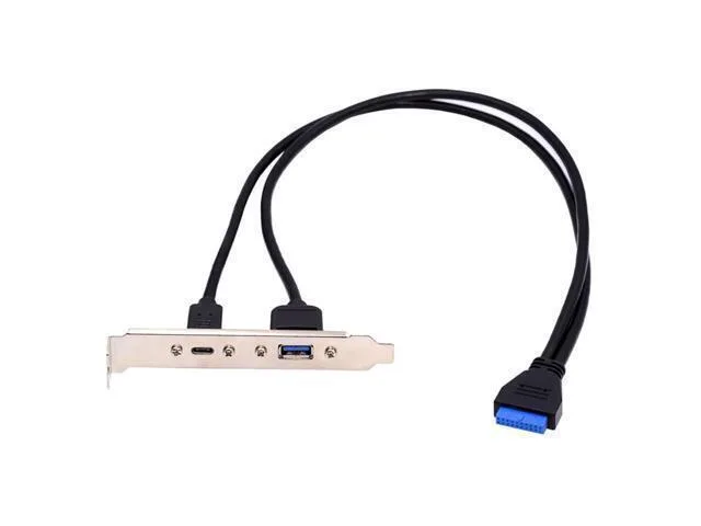 LORDWORLD LORDWORLD USB 3.0 19/20-Pin to USB-C &amp; USB-A 50cm — product photo
