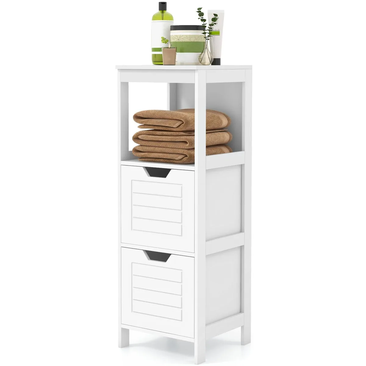 SlickBlue SlickBlue Floor Cabinet 12x12x35 White 23 lbs — product photo