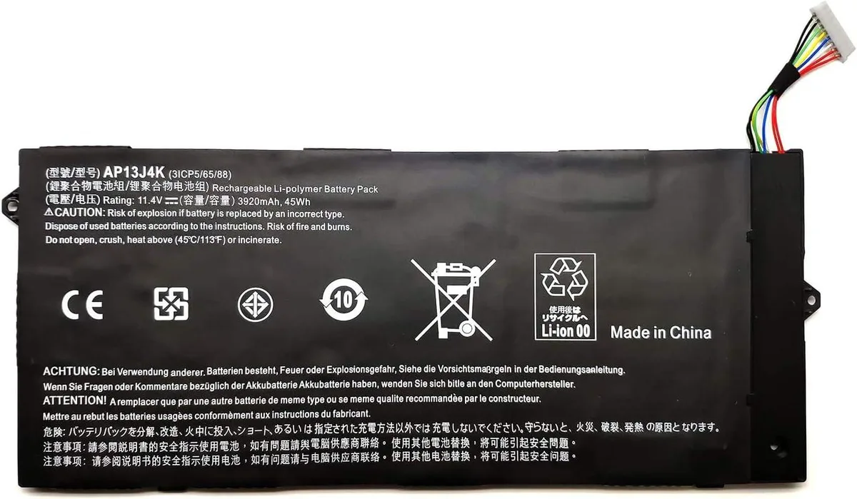 NShi NShi laptop battery 11.4V 45Wh for Acer Chromebook C720 C720P C740 — product photo