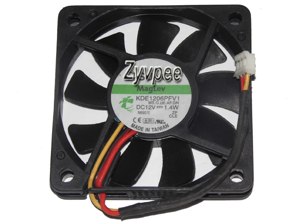 Zyvpee Zyvpee KDE1206PFV1 60mm 12V 1.4W 3-pin case fan — product photo