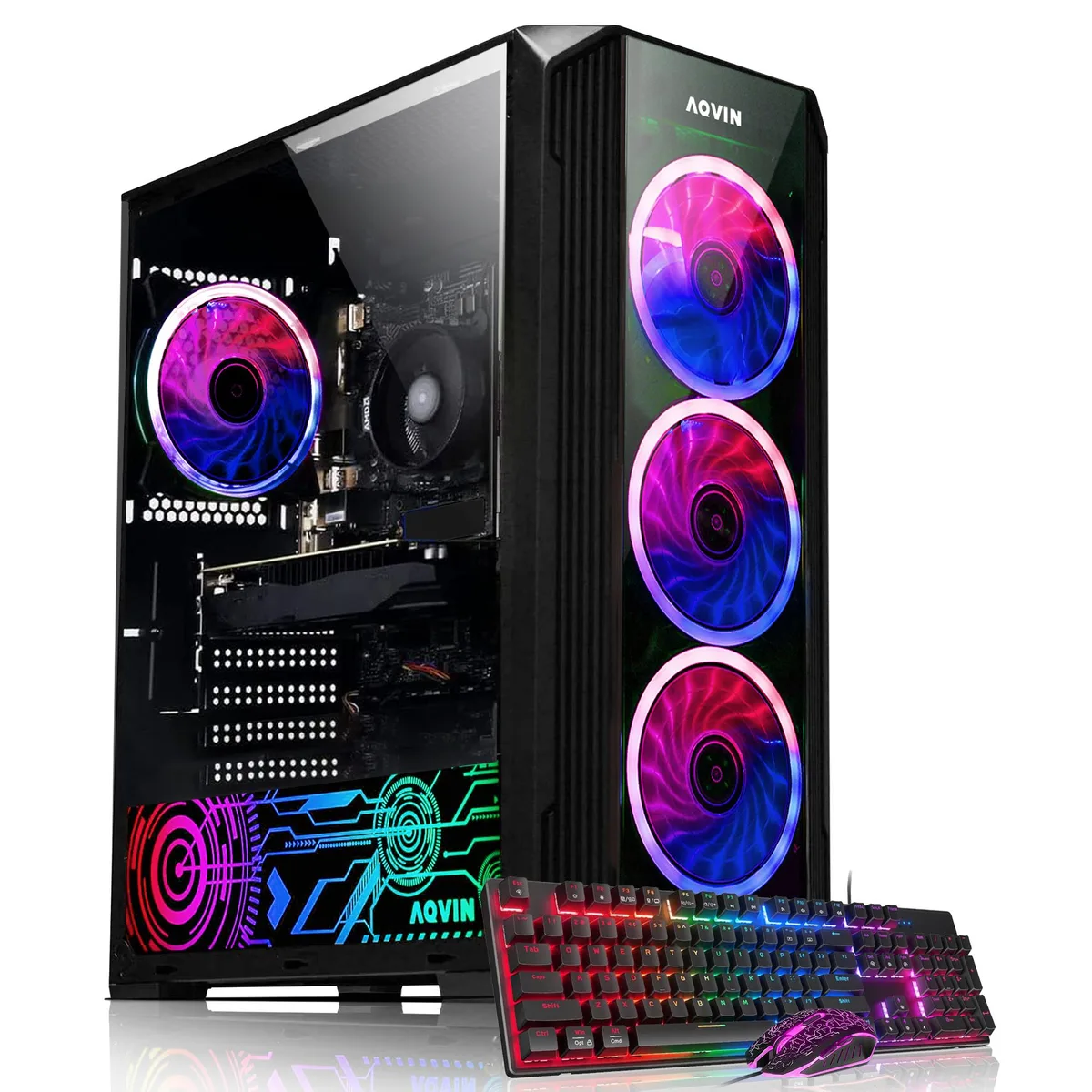 AQVIN AQVIN ZForce Gaming PC Ryzen 7 2700 RTX 3050 6GB 16GB DDR4 512GB SSD — product photo
