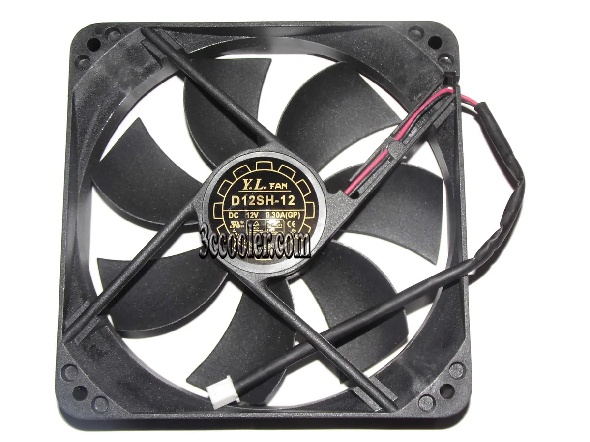 OEM Industries OEM Industries D12SH-12 120mm 12V .3A 2-pin sleeve bearing CPU cooler — product photo