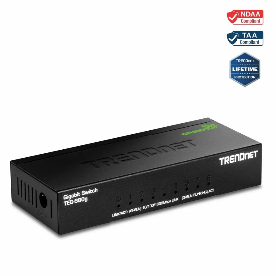 TRENDnet TRENDnet TEG-S80G 8-port Gigabit network switch — product photo