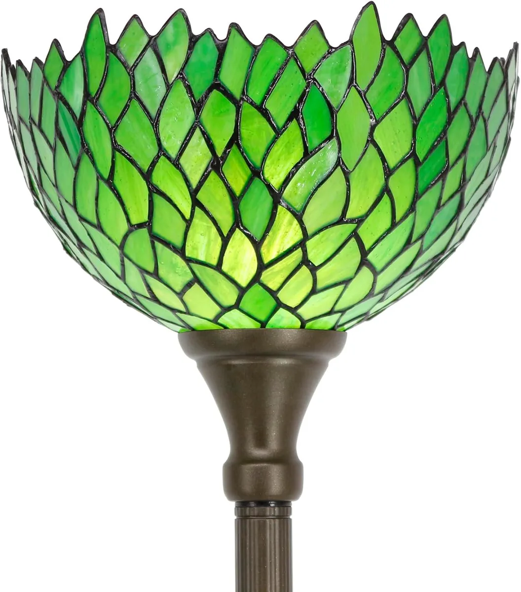 TUKO TUKO Green Wisteria Tiffany Floor Lamp 12x66 in S523 — product photo
