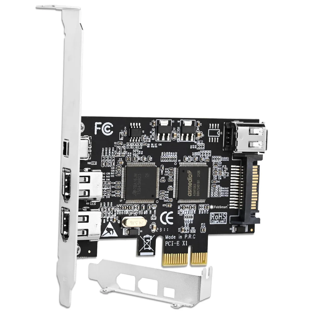  HP FS-FW400 4-Port PCIe FireWire 1394A Card — product photo