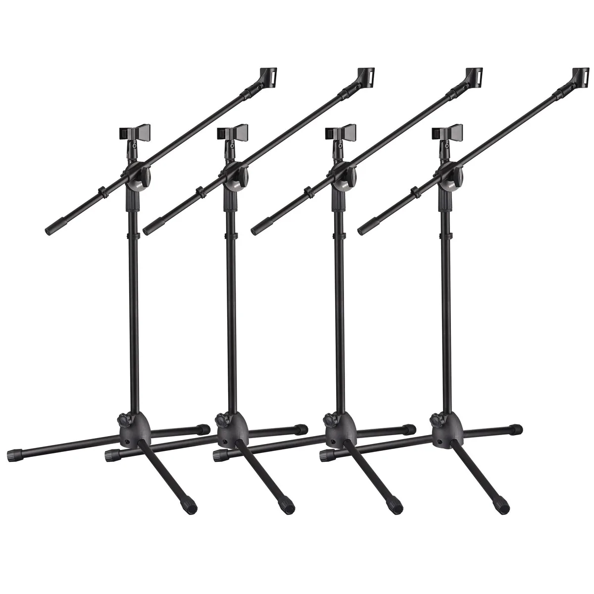 Yescom USA, Inc. Yescom 4-pack 360° Boom Mic Stand Dual Clip 28-53in — product photo
