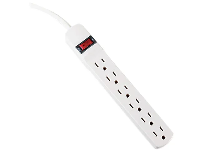 Innovera Innovera IVR73315 Power Strip 6 Outlets 15 ft Cord Ivory — product photo