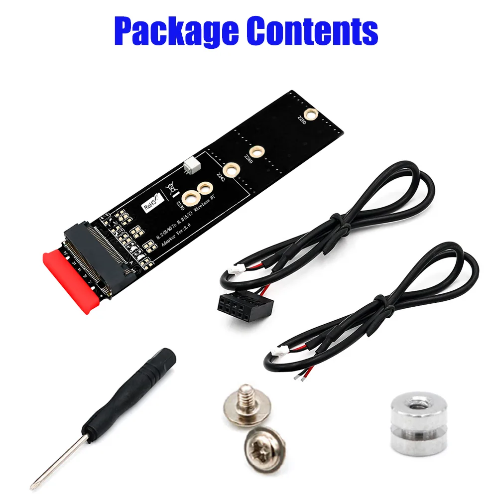Shenzhen Aimilai Technology Co.Ltd. Shenzhen Aimilai Technology Co.Ltd. M.2 Key A to Key B+M Adapter 22x83mm — product photo