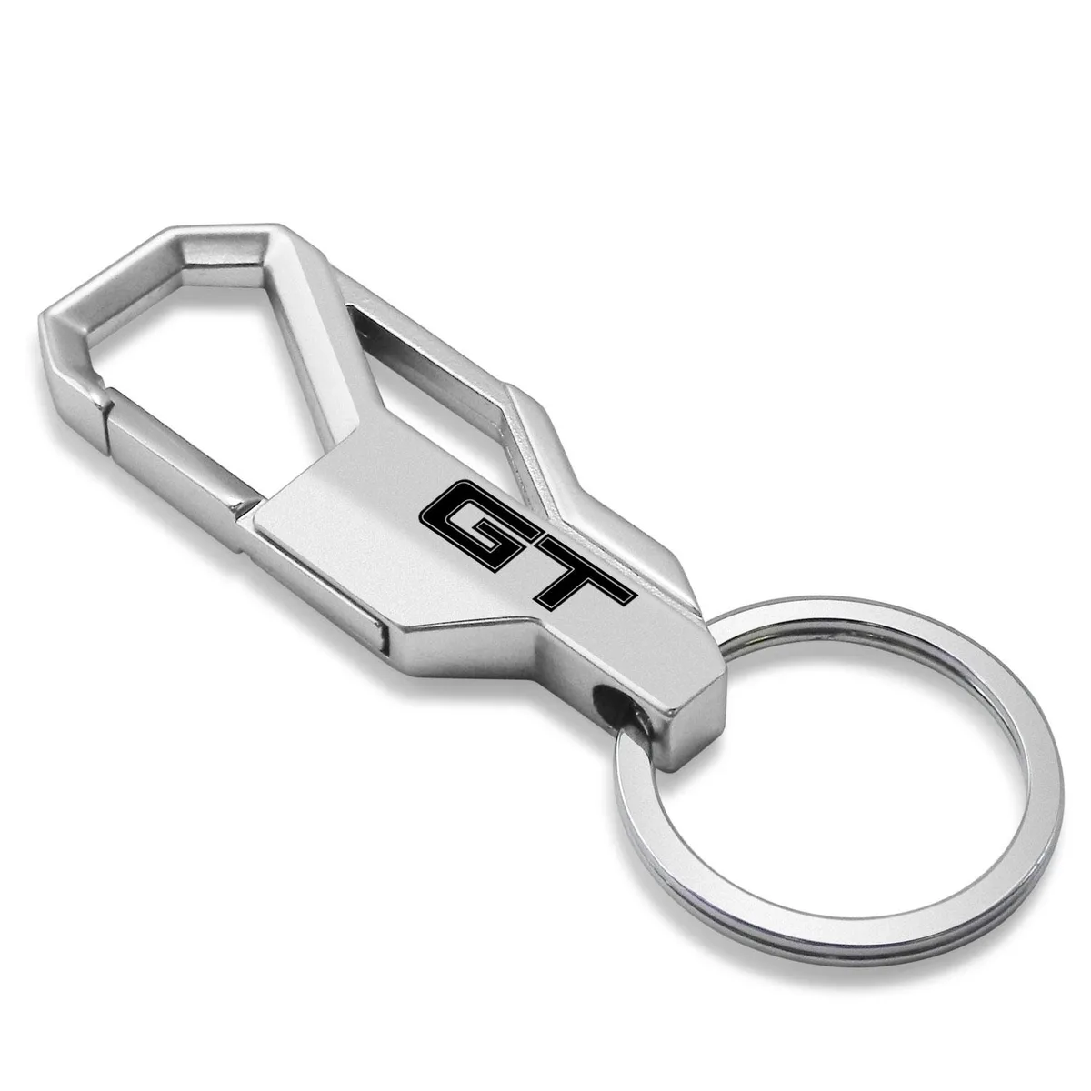 iPick Image, LLC iPick Image, LLC Ford Mustang GT Silver Carabiner Snap Hook Key Chain — product photo