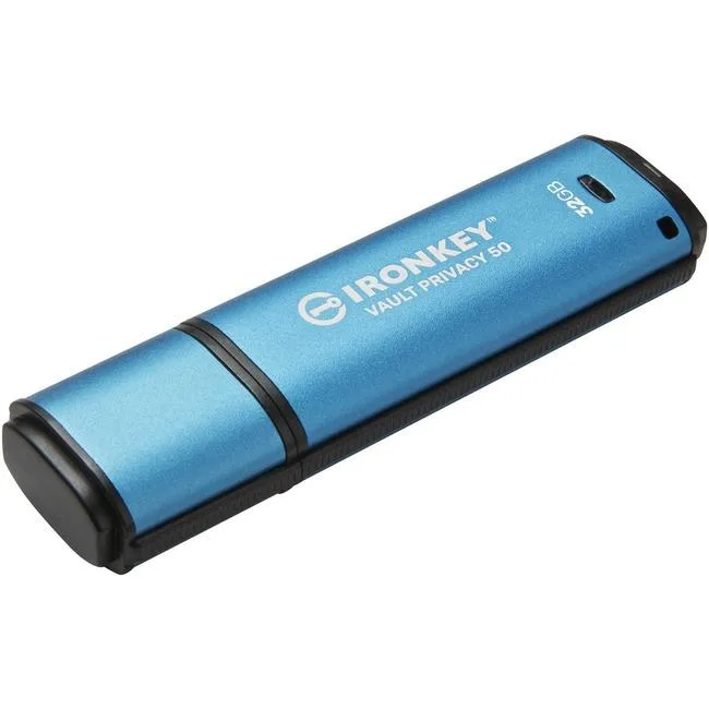 Kingston Technology Corp. Kingston IronKey Vault Privacy 50 32GB USB 3.2 Gen 1 Type A Flash Drive — product photo