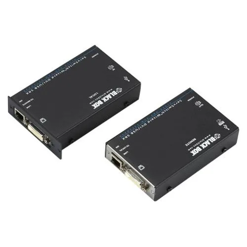 Black Box Corporation Black Box ACU5501A-R4 KVM switch DVI-D USB 2.0 audio CATx 1920x1200 60Hz 60m — product photo