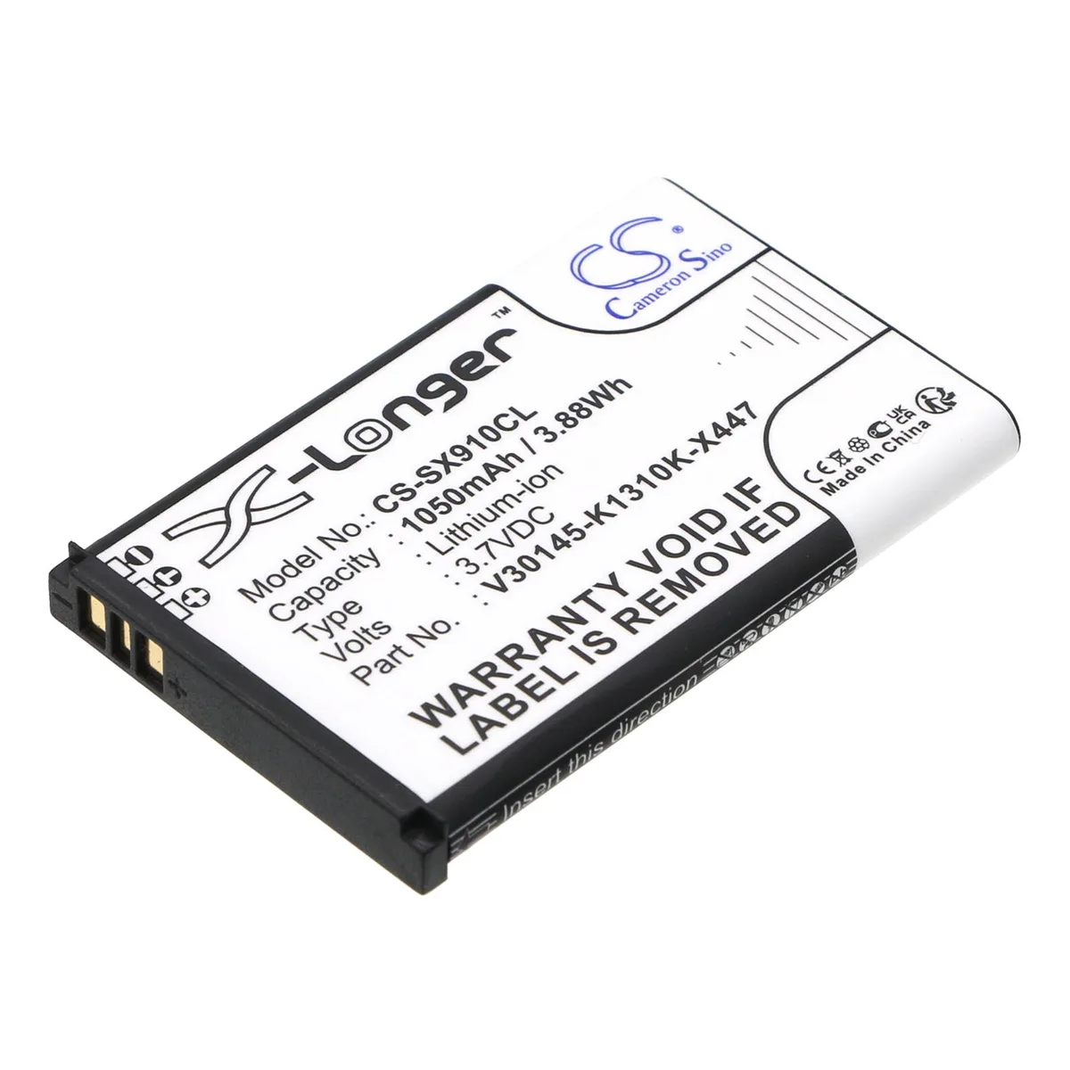 Cameron &amp; Co Cameron &amp; Co DS-CS-SX910CL Battery 1050mAh 3.7V Black — product photo