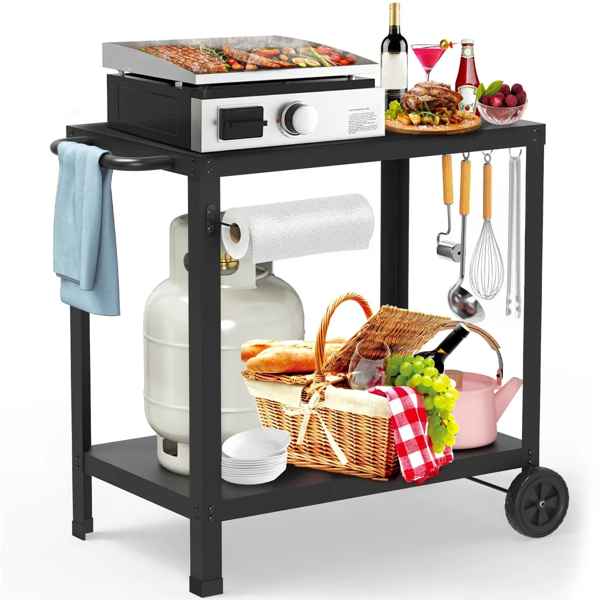  Mind Reader Yozoia TC 32x20in Grill Cart — product photo