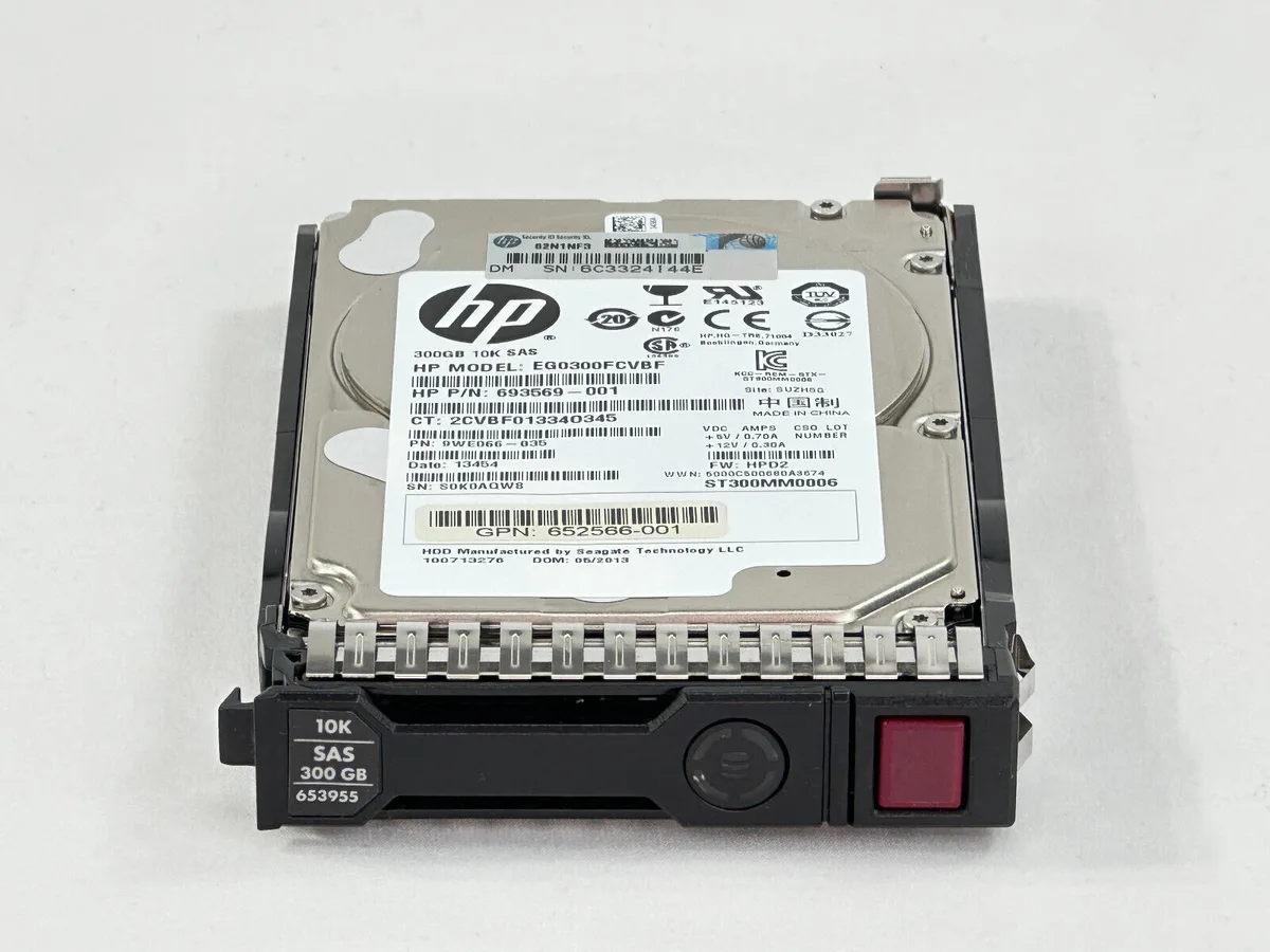 HP HP EG0300FCSPH 300 GB SAS 10000 RPM 2.5 in server HDD accessory — product photo