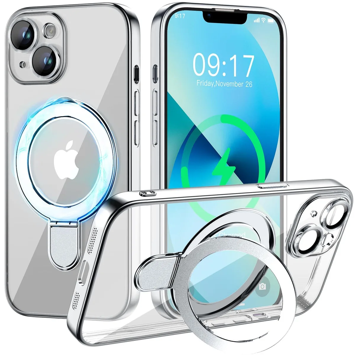  Pmteyoim Pmteyoim_iPhone13 Case Silver iPhone 16 6.1 inch — product photo