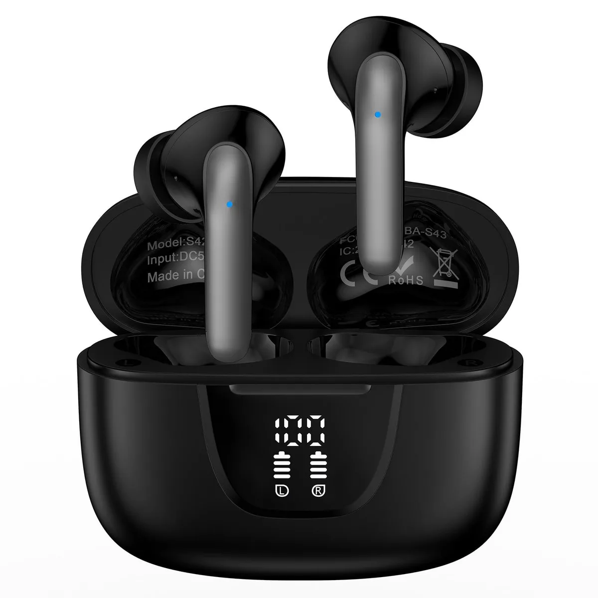 No Sew No Sew S42 Bluetooth 5.3 headset, black, ANC, 60 h playtime — product photo