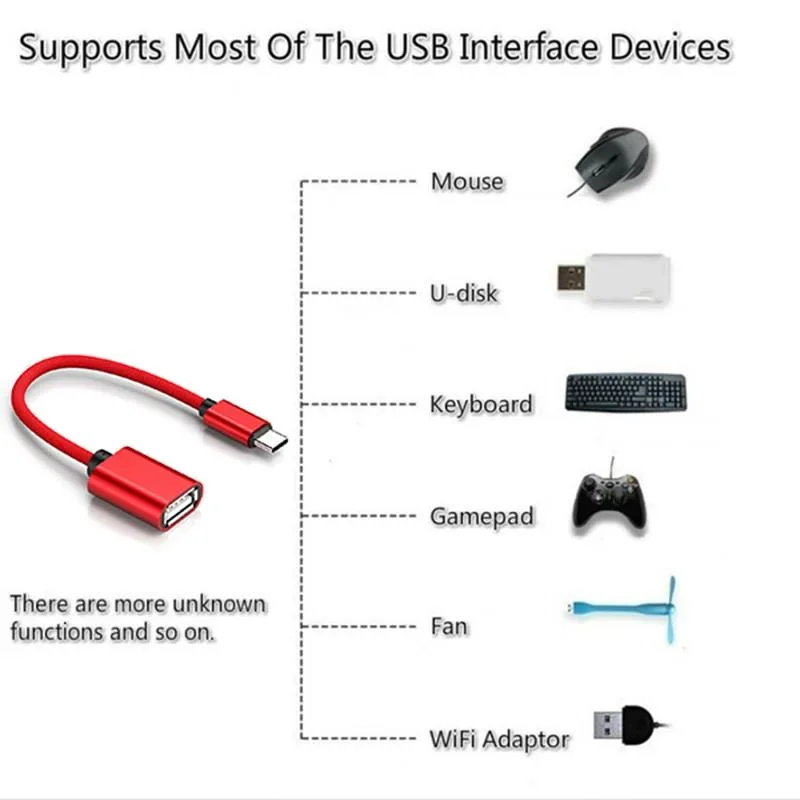 Hetai Tech Hetai Tech USB C Cable Micro USB to USB A 18cm 7.1 inch USB 3.0 5Gbps OTG Adapter — product photo