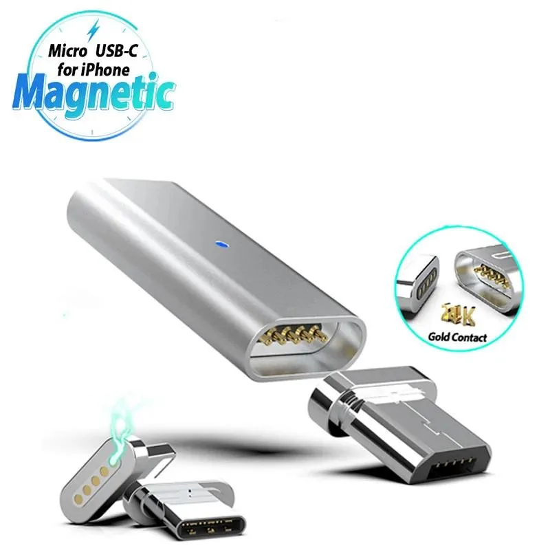 Defendwe Defendwe Reversible Magnetic Adapter Micro USB to USB A 2.4*1.2CM — product photo