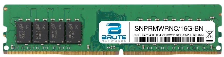 Brute Networks Brute Networks 16GB DDR4-2933 2Rx8 1.2v non-ECC UDIMM server RAM — product photo