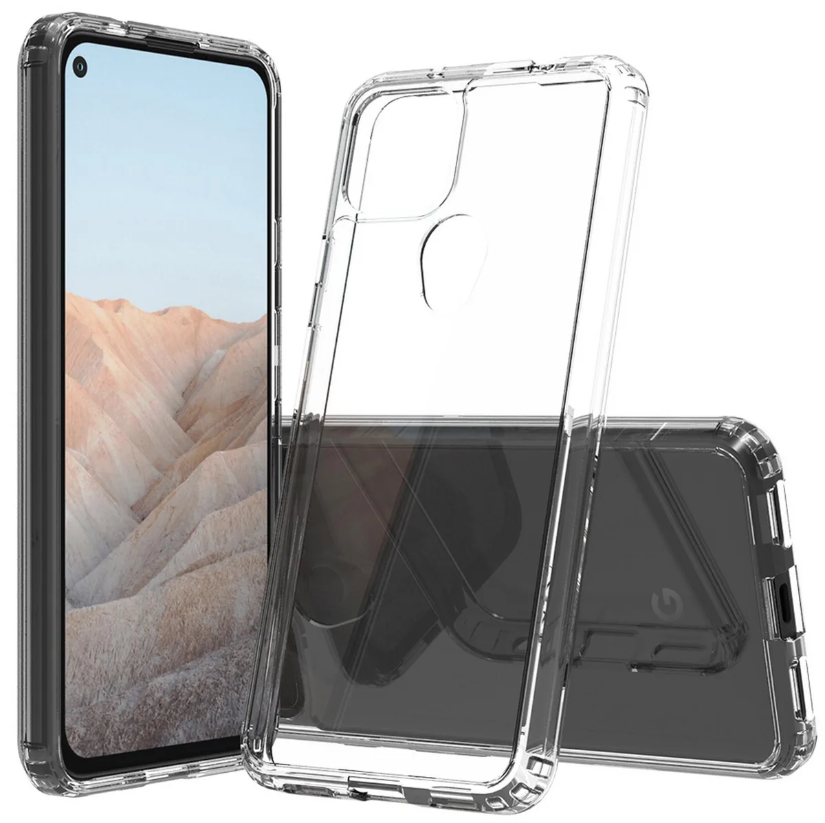 Nakedcellphone Nakedcellphone AquaFlex Hybrid Clear Case for Google Pixel 5a 5G — product photo