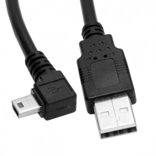 xiwai xiwai Mini USB 5-pin Right-Angled 90° to USB 2.0 A Male Cable 50cm — product photo