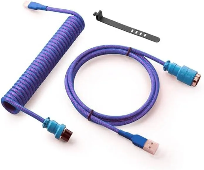 TAURKENAM TAURKENAM Coiled USB-C Cable 1.5m Nebula Aviator 16mm — product photo