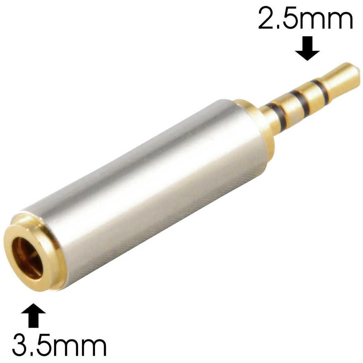 JacobsParts Inc. JacobsParts ADP-2535-C 2.5mm Male to 3.5mm Female Audio Adapter — product photo