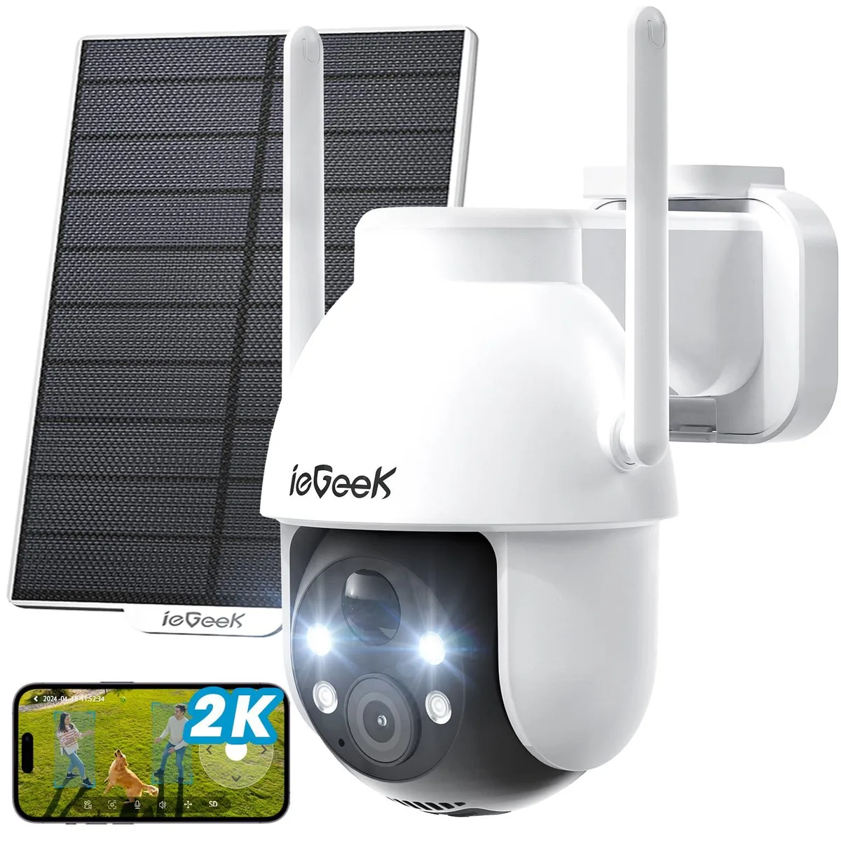 ieGeek ieGeek ZY-C2 Solar Wireless Security Camera White — product photo